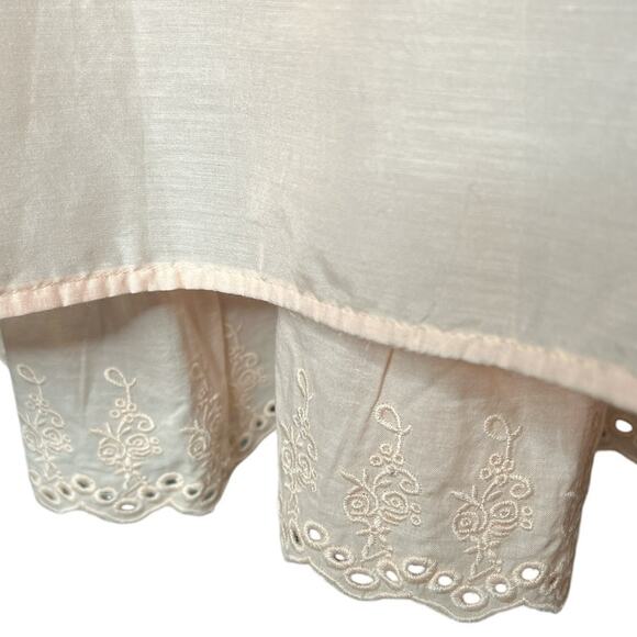 NEW Soft Surroundings Tunic in Pink w/Sheer Overlay Linings Lace Hem Size 1X - Picture 3 of 8